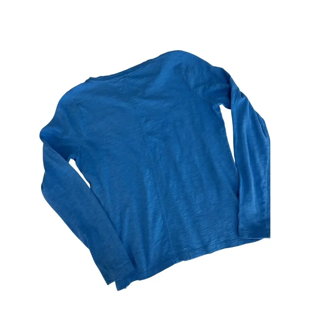 J.Crew long sleeve 100% cotton Girlfriend Tee Bundle of 2 Pink/Blue